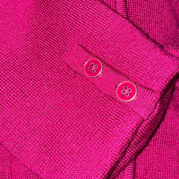 Talbots Women's Vibrant  Berry Cardigan sweater blazer Large - Picture 7 of 10